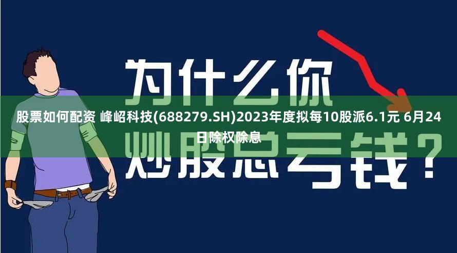 股票如何配资 峰岹科技(688279.SH)2023年度拟每10股派6.1元 6月24日除权除息